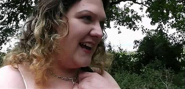  Curly bbw is riding stranger&039;s dick